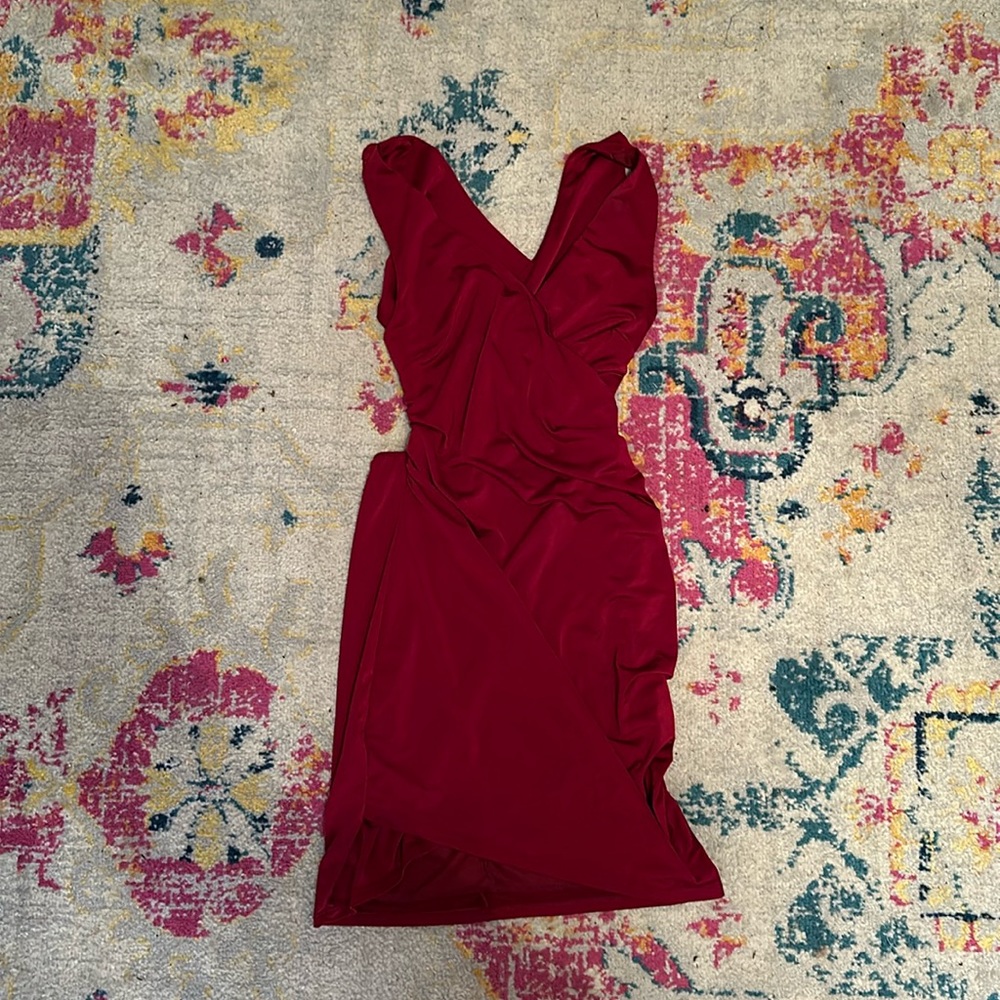 Blue Blush dress, maroon, women’s size medium